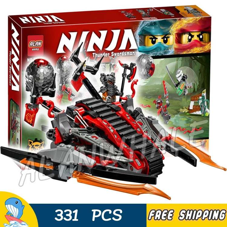 

331pcs Ninja Vermillion Invader Vehicle Snake Barrier 10580 DIY Model Building Blocks Assemble Toys Bricks Compatible with Lego
