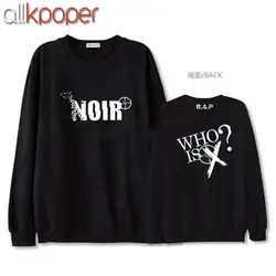 Harajuku KPOP Бат NOIR толстовка унисекс Бат зело Sweatershirt Daehyun пара Sweatershirts унисекс пуловер с капюшоном 4 вида цветов