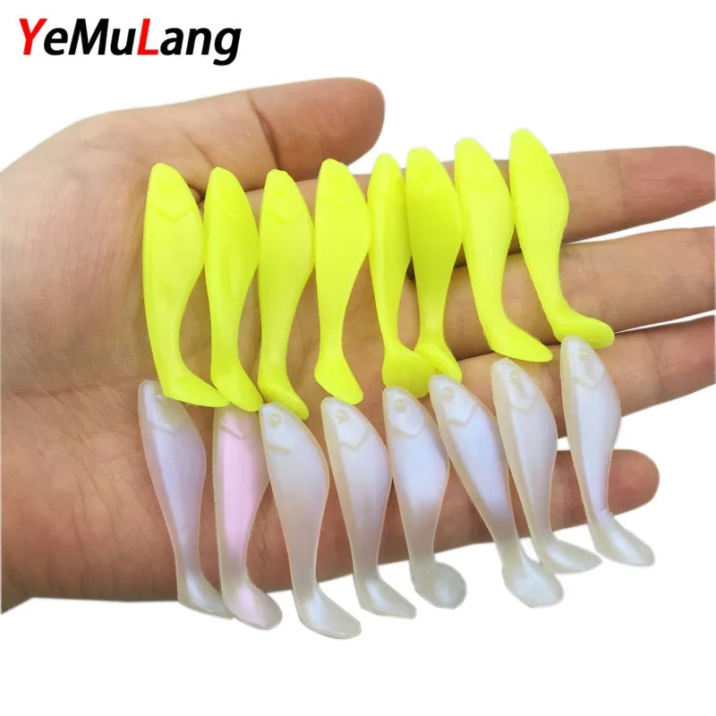 YeMuLang 10 шт./лот Рыболовные приманки качели Swimbait 4.5 см 0.95 г зобах мягкие приманки для Рыбалка бас приманки