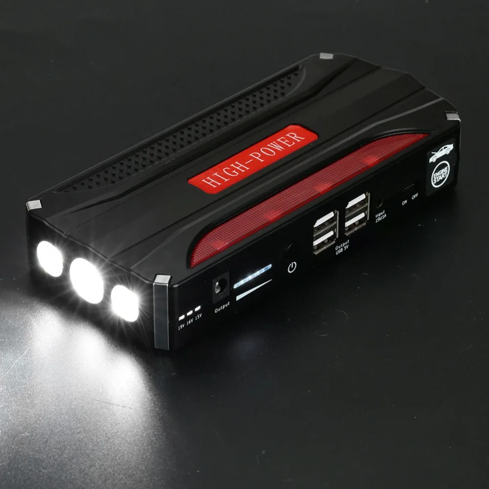 Vehemo 68800mAh Starting Device Booster Portable Car Jump Starter Power Bank Car Starter For Car Battery Charger And Storage Bag