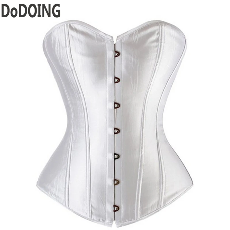 Lady sexy red white corset bustier plus size corsets and bustiers tops pink overbust corset Espartilhos Brocade Size S M XL-6XL