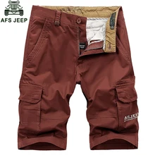 AFS JEEP летние мужские s шорты хлопок плюс размер мульти карман по колено шорты мужские комбинезоны шорты Свободное длинное платье с длинными рукавами masculino