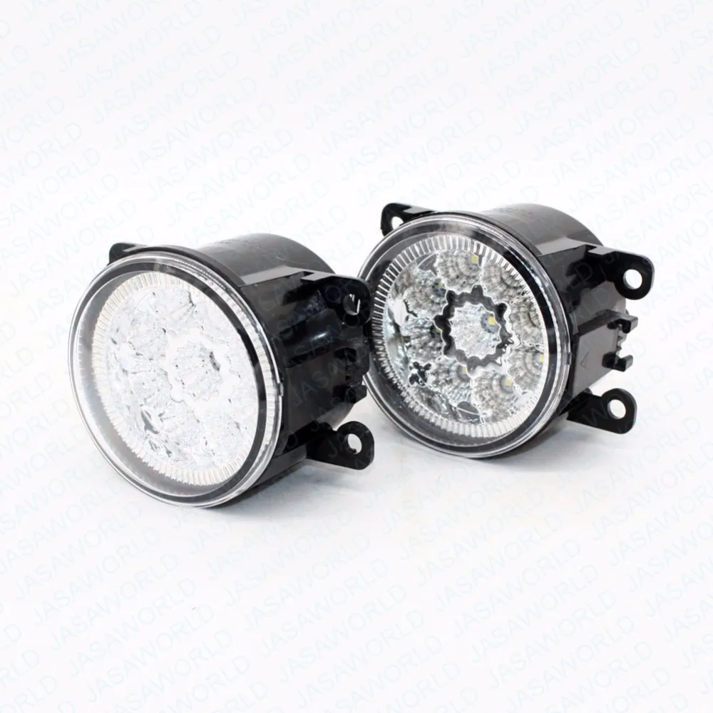 2pcs Car Styling Round Front Bumper LED Fog Lights DRL Daytime Running