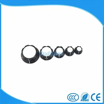 10PCS Rotary Control Turning Knob for Hole 6mm Dia. Shaft Potentiometer Knobs