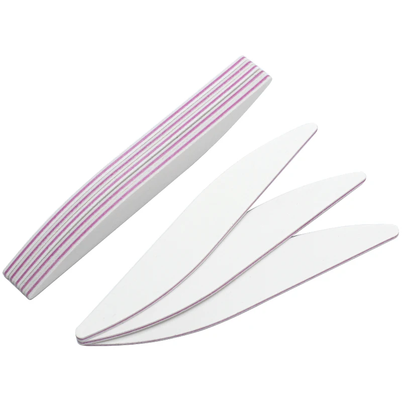 Lixas de Unha para Manicure Polidor de Unhas Lustrando 180 Lixa Lavável Branco Gel uv Ferramentas Bloco Acessórios 25 Pcs 100 - 3 Lixas e polidores de unha
