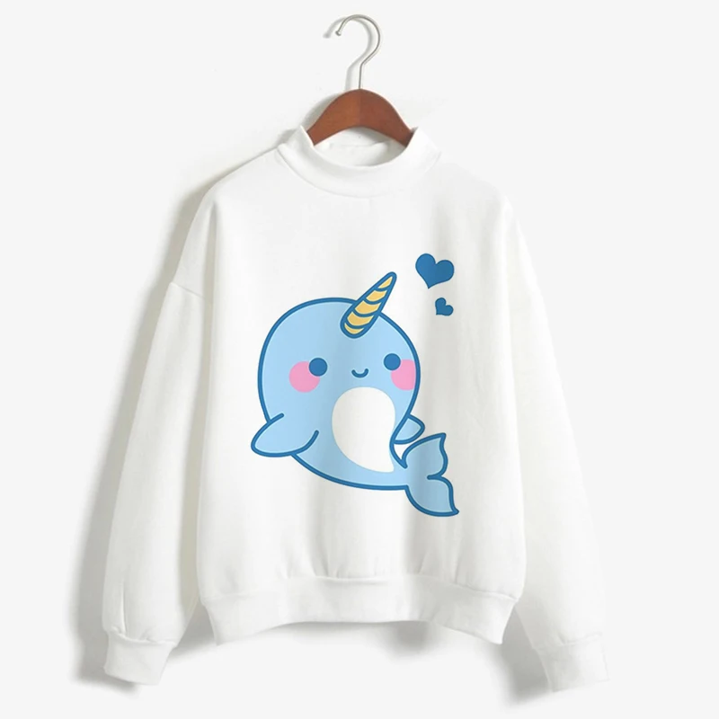 2018 الخريف الشتاء المرأة هوديس الإناث طويلة الأكمام البلوز معطف تونك Kawaii يونيكورن طباعة المتناثرة بلوزة كاجوال الملابس 2018 الخريف الشتاء المرأة هوديس الإناث طويلة الأكمام البلوز معطف تونك Kawaii يونيكورن طباعة المتناثرة بلوزة كاجوال الملابس