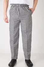 Hot selling men’s chef pants Kitchen Trouser bottoms chef service pants ajustable elastic band free shipping