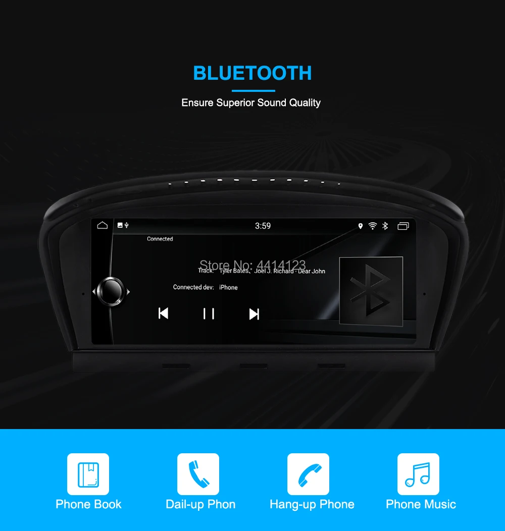 Perfect Android 7.1 Car DVD Player car multimedia player auto Audio for BMW 3 Series E90 /E60 2009-2011 CIC 32GB GPS 9