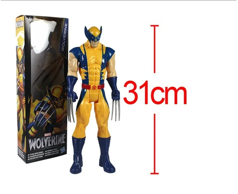 Новинка 2015 Бесплатная доставка Marvel Super Hero X-men рассомааха ПВХ фигурку Коллекционная игрушка 12 "31 см с коробкой