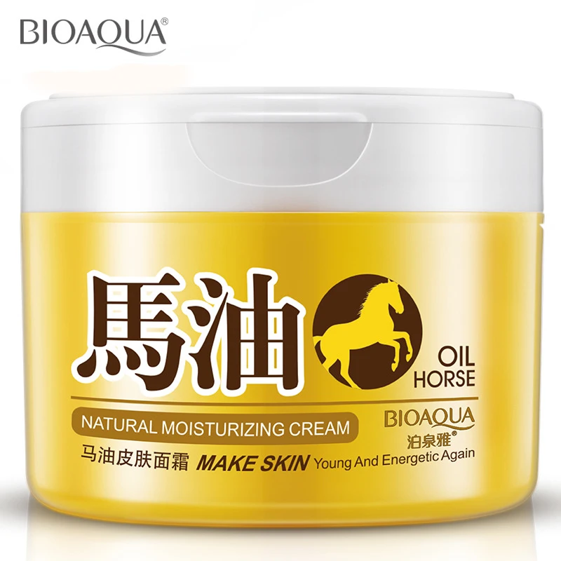 Bioaqua brand horse oil essence lift skin face creams moist moisturizer