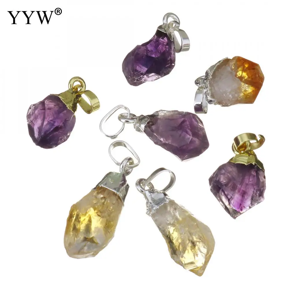 1pcs Natural Stone Pendants for DIY Necklace Gem Jewelry Making Findings 8-12x15-24x9-10mm Randomly Send | Украшения и аксессуары