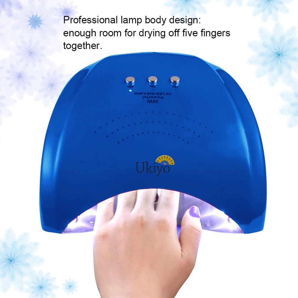 Ukiyo 36W LED Lamp Nail Art Dryer For Curing Nail Gel Varnish Nail Art