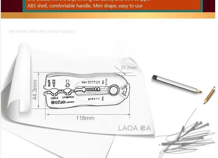 LAOA многофункциональный зачистки проводов портативный ручной зачистки плоскогубцы бренд мини-зачистки проводов