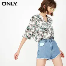 Только летние женские джинсовые шорты со средней посадкой разных цветов с необработанными краями | 118343524