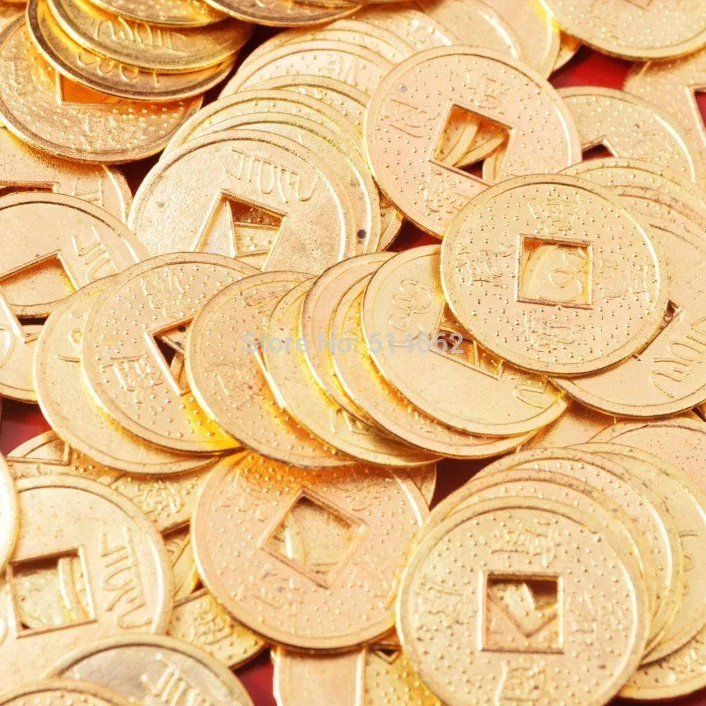 20 шт китайские Фортуны монеты фэн шуй Золотая монета Y1046|coins mp3|coin sellcoin figure |