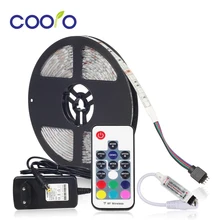5050 RGB HA CONDOTTO La Striscia Impermeabile 5 M 300LED DC 12 V HA CONDOTTO Le Strisce di Luce Flessibile Al Neon Nastro con Telecomando RGB controller e 3A 36 W di Potenza(China)
