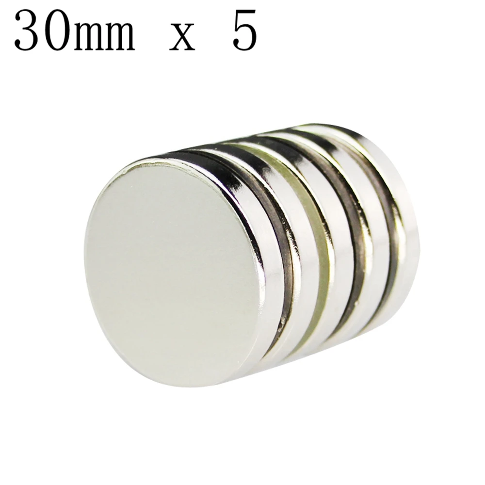 Горячая неодимиевый магнит мощные магнитные листы диск 30 мм X 5 мм Ndfeb 20 шт 30*5 N35 Редкоземельные круглые неодимовые магниты