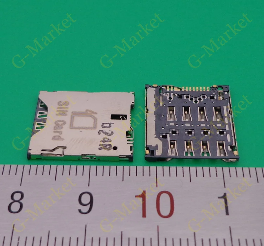 50X Original new sim card reader Connector for Alcatel one touch idol X OT-6040 6040D 6040 connector holder module free shipping |