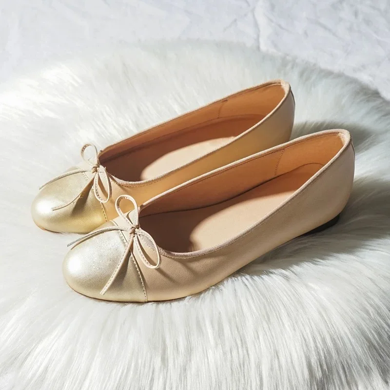 Chueyz/Весенняя модная женская обувь на плоской подошве; женская обувь из натуральной кожи с закрытым носком; дизайнерская женская повседневная обувь на низком каблуке с бантом - Цвет: 13