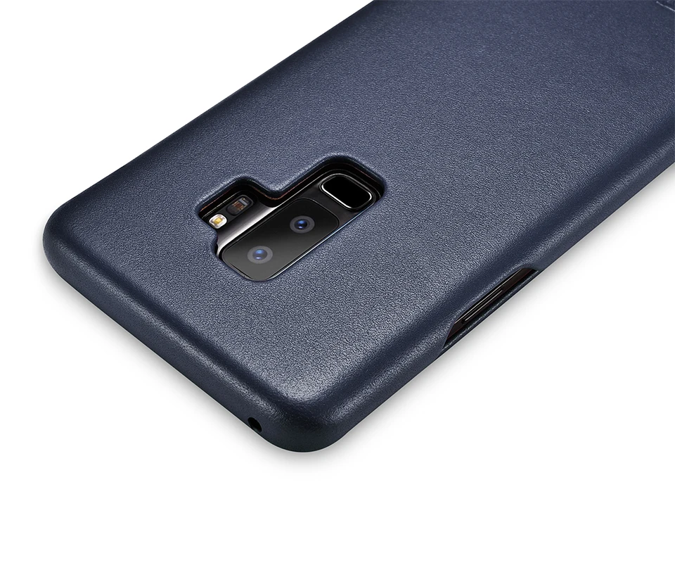 Icarer para Samsung Além de Luxo de Couro Tampa do Case da Aleta para Samsung Case Galaxy Genuíno Plus Completa Proteger Cases s9 - 17 do Caso da aleta Para Samsung Galaxy