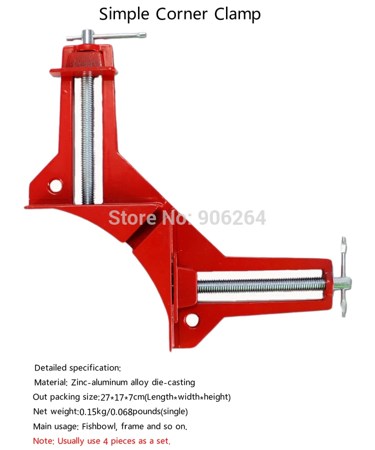 Us 28 14 8 Off 4 Pcs Lot Hand Tool 90 Degrees Right Angle Clip Angular Splint Swing Jaw Corner Clip For Woodworking Frame Fast Shipping Fee In Tool