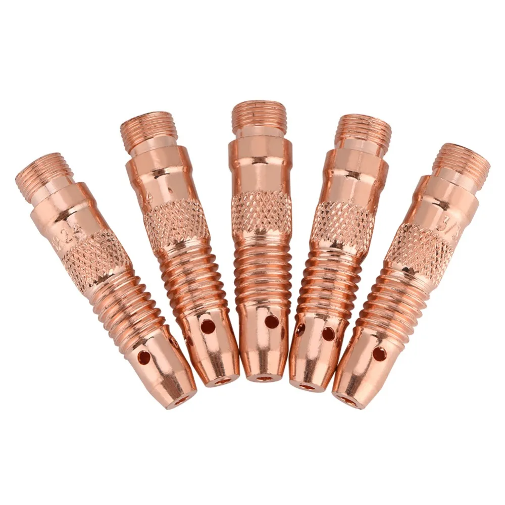 

5pcs/Lot Copper Collet Body Tig Welding Torch Collet Body Set 2.0mm for WP-17/18/26 Tig Soldering Torch