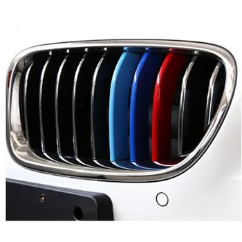 

3D Car Front Grilles Trim Sport Strips Cover For BMW F20 F21 E87 F45 F46 F22 F23 G32 F01 G11 E89 Z4 1/2/6/7 Series