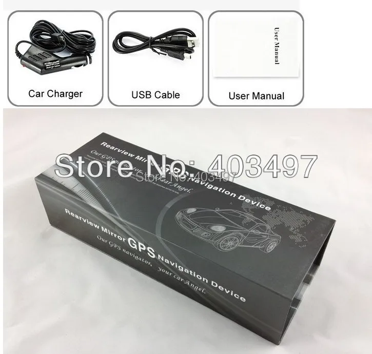 Зеркало заднего вида 4 3 дюйма GPS bluetooth AV Гб 3D карта загрузки|gps renault|mirror protectiongps module