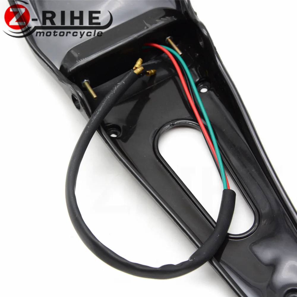 For Ducati KTM 1pcs Universal Motorcycle LED Brake Tail light Rear Fender Back Splash Guard Motocross Dirt Bike Custom Motorbike