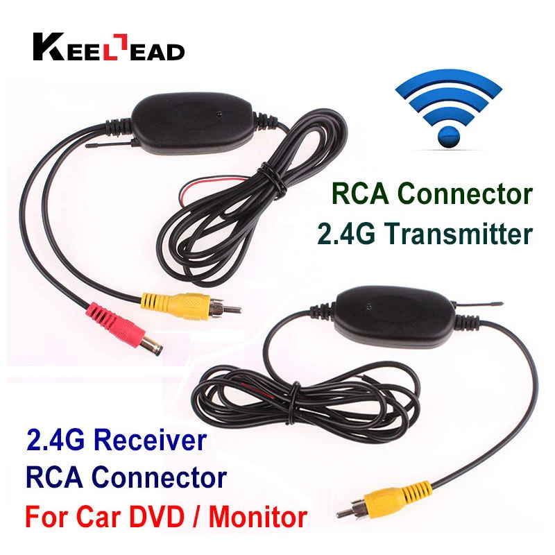 

2.4G WIRELESS Module adapter for Car Reverse Rear View backup Camera cam RCA connector for car DVD Mirror Monitor, Free Shipping