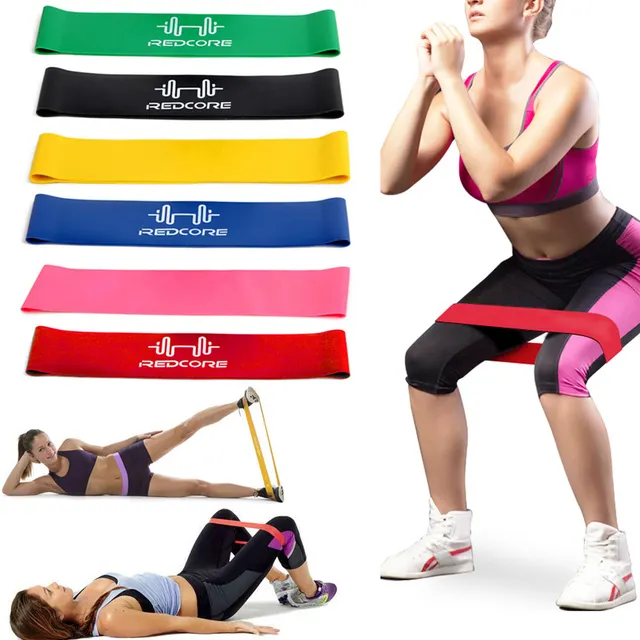 6 Pcs/Set Fitness Rally Stretch Band Natural Latex Strength Training
