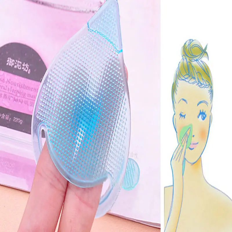 

Random Color Blackhead Washing Remover Face brush Cleaning Pad Wash Face Soft Nose Brush Pore Cleanser Skin Care Free Shipping