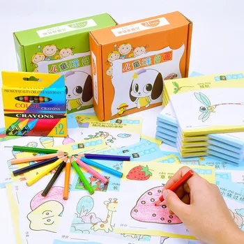 

Color painting Graffiti Study painting toys for children's Kids Educational toys Color training 12 colored pencils/crayon 120PCS