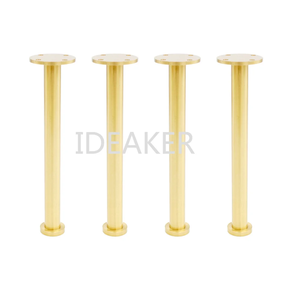 4PCS 5x21x3CM Adjustable Furniture Legs Copper Furniture Feet