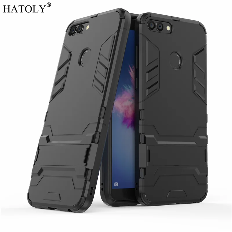 

P Smart 2019 Armor Case Huawei P Smart Case Enjoy 7s Robot Silicone Rubber Hard Back Phone Cover For Huawei P Smart Plus HATOLY