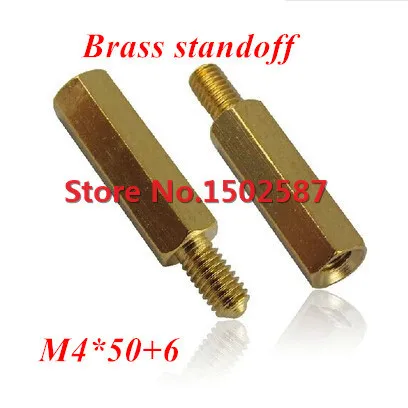 50 шт. M4 * + 6 латунные шестигранные стойки Male x Female 50mm|m4 player|m4 bulletsm4 magazine |