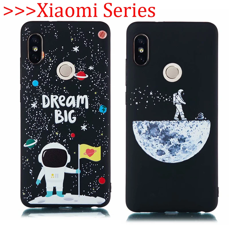 

New 3D Starry Moon Matte TPU Pocophone F1 Phone Case Xiaomi Mi A1 A2 Lite A2 Silicone Back Cover Xiaomi Mi 8 SE Mi 8 Pro Cases