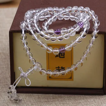 

Natural white crystal red agate around hand four ring bracelet cb58#