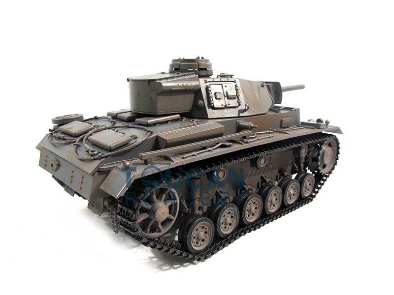 Металл Мато 1/16 Panzer III rc Танк комплект модель BB стрельба серый 1223 TH00662