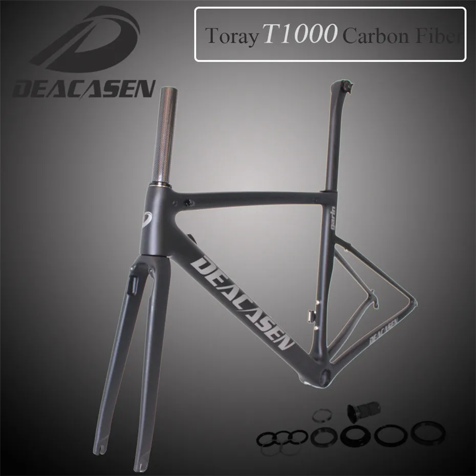 Clearance 2018 New Deacasen carbon road bike frame BB68/BB30/PF30 racing bicycle UD 700C road bike frame EMS free shipping 11