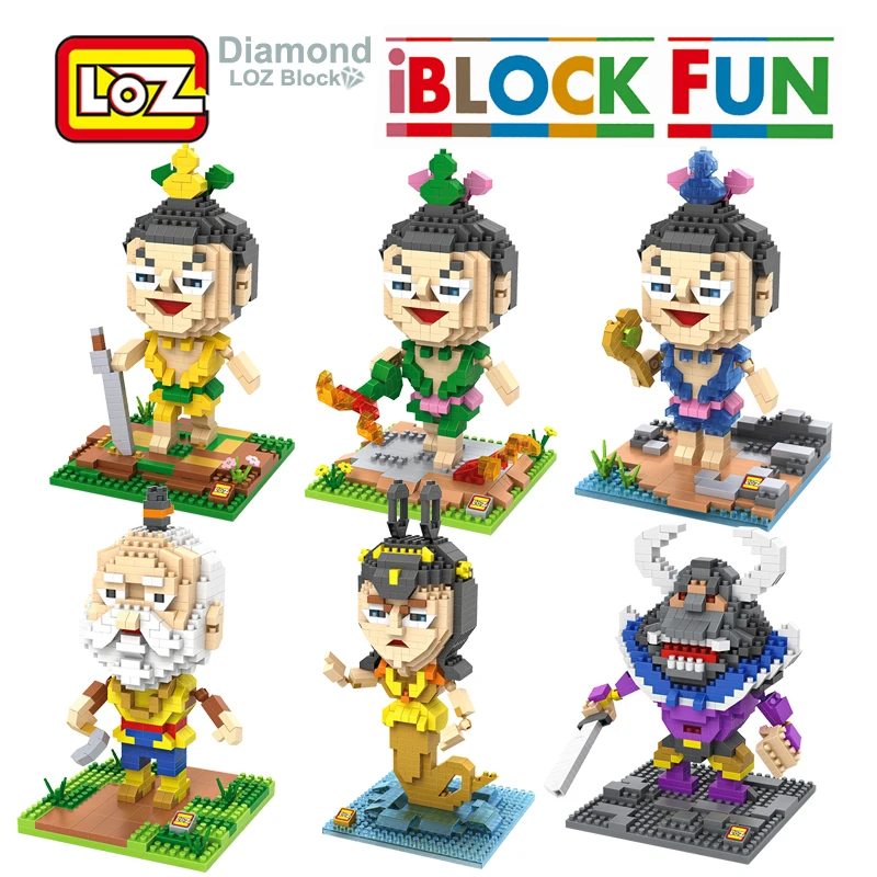 LOZ Pixels Figure Building Blocks Toy Calabash Brothers Assemblage Toy