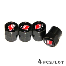Carbon black car Tire Valve Caps case for AUDI A1 A3 A4 A5 A7 A8 Q3 Q5 Q7