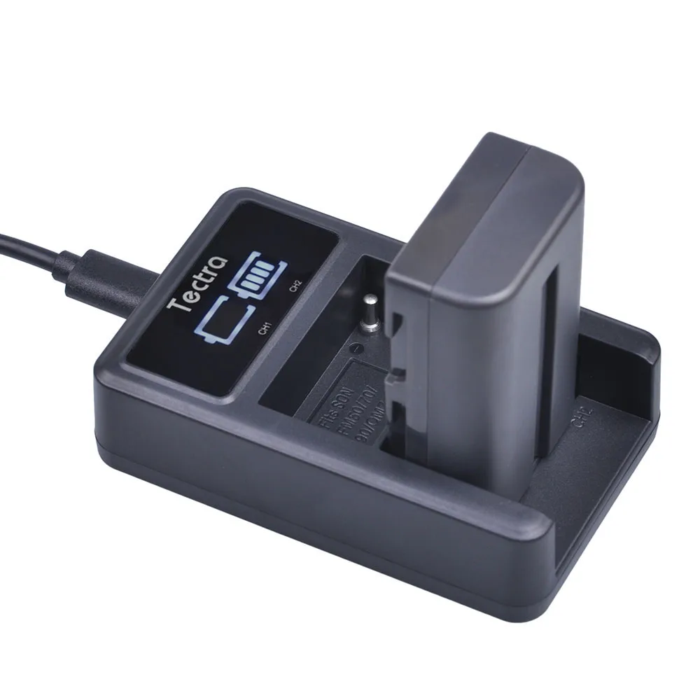 Аккумулятор Tectra 2600 мач батарея NP F550 NPF550 NPF570 для Sony |camera battery|np-f960 np-f970battery for camera |