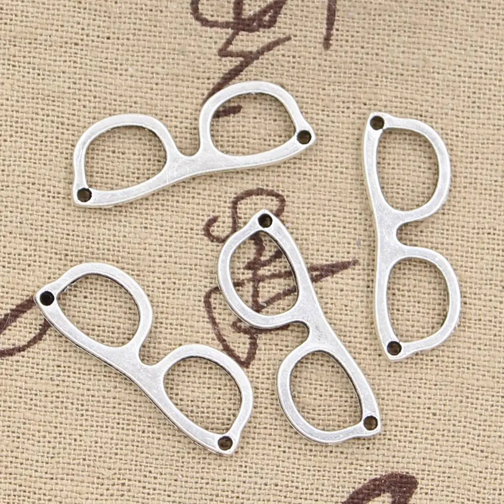 

Wholesale Charms glasses 29*10mm 30pcs Vintage steampunk Pendant Antique sliver Fit Necklace DIY Metal Retro Jewelry