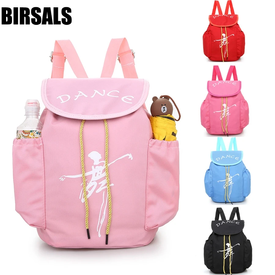 

Pink Ballerina Ballet Gift Child Kids Pink ballet bag Backpack Waterproof canvas Ballet Dance Bags AS8658