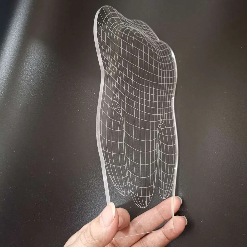 50 шт./лот 3d ночник сенсорный/удаленное основание акриловый лист под заказ