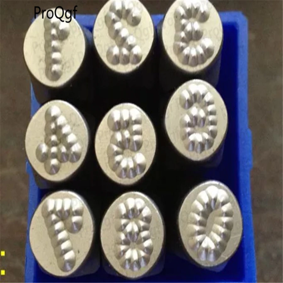 

3-8mm choice dotted matrix 0-8 number 1 Set Prodgf car steel jewelry punch stamp tool