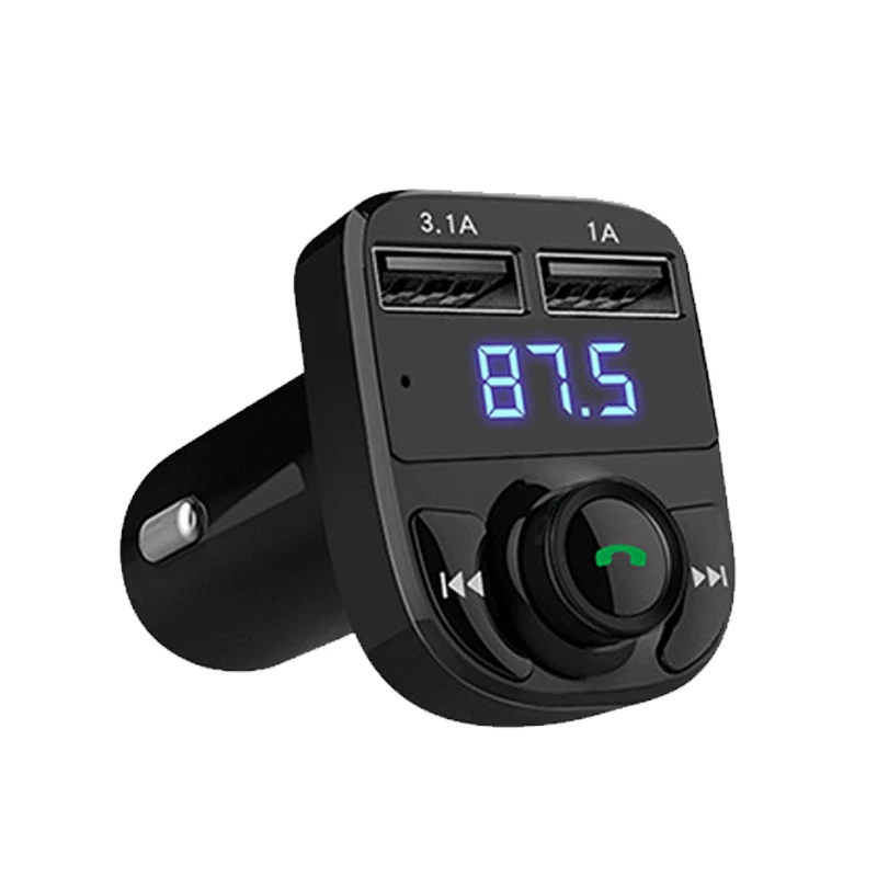 

LCAV FM Transmitter Aux Bluetooth Handsfree Car Kit Car Audio MP3 Player with 3.1A Quick Charge Dual USB Car Charger