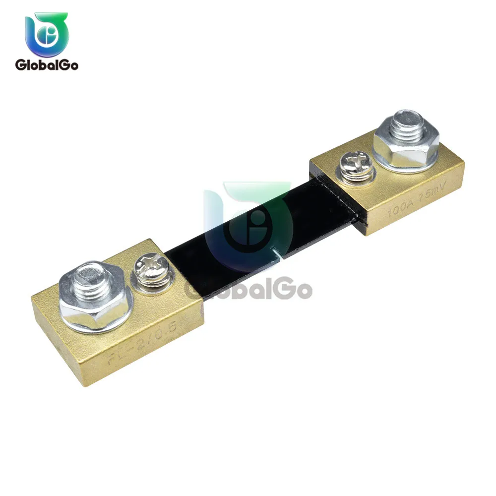 

Digital Ammeter External Shunt FL-2 Current Meter Measure Shunt Resistors 10A 20A 30A 50A 100A 75mV Metal Plastic