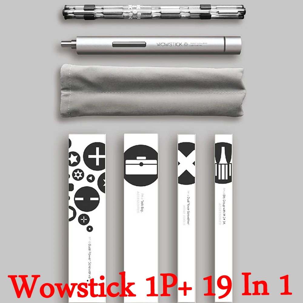 Xiao mi jia Wowstick 1P+ 19 в 1 Электрический шуруповерт Alu mi nium Body DIY ремонт настольных инструментов работа с mi home умный дом Комплект